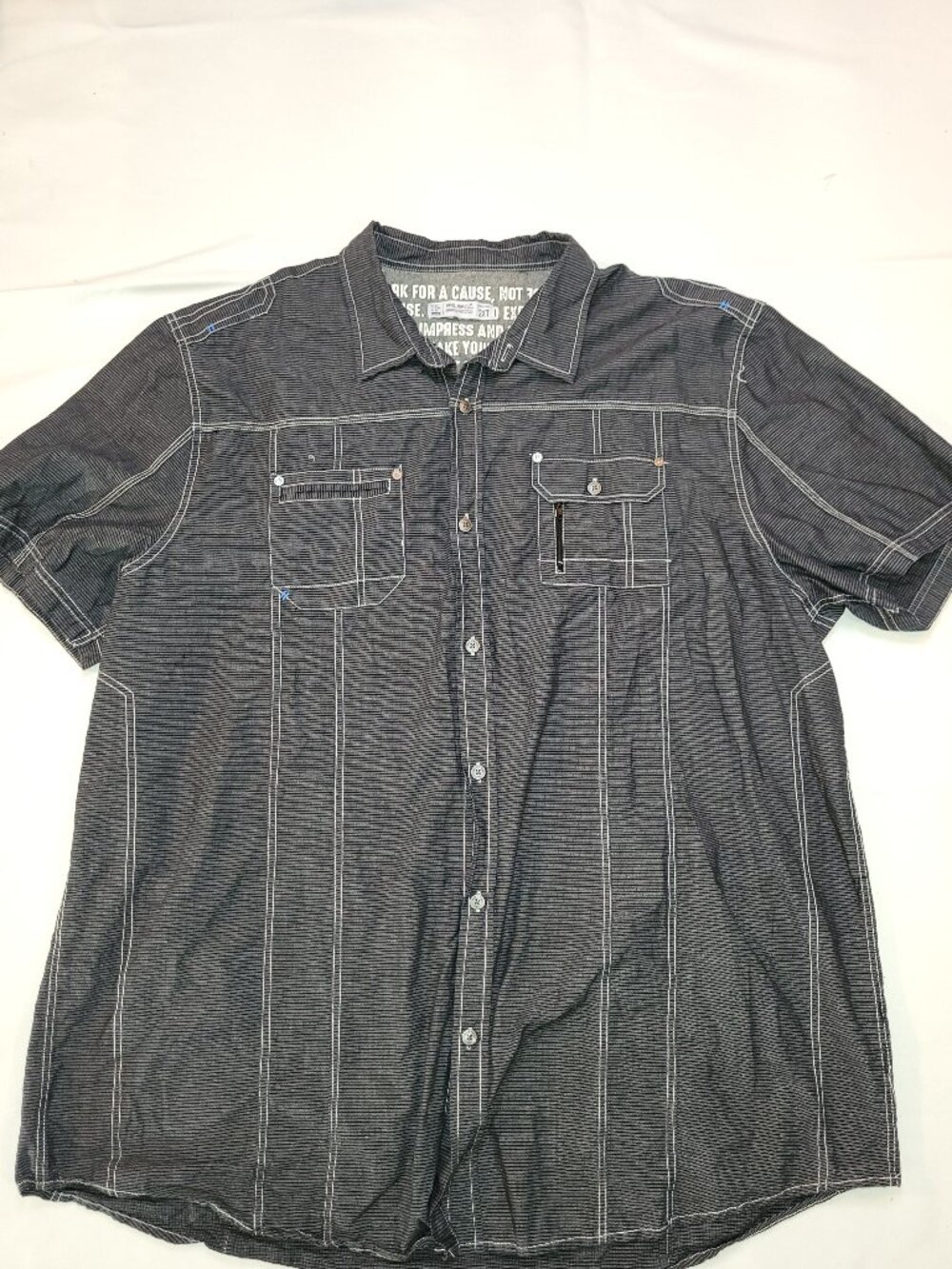 PROJEK RAW Men’s 2XT Graphic T-Shirt Gray Casual Big & Tall Short Sleeve Tee